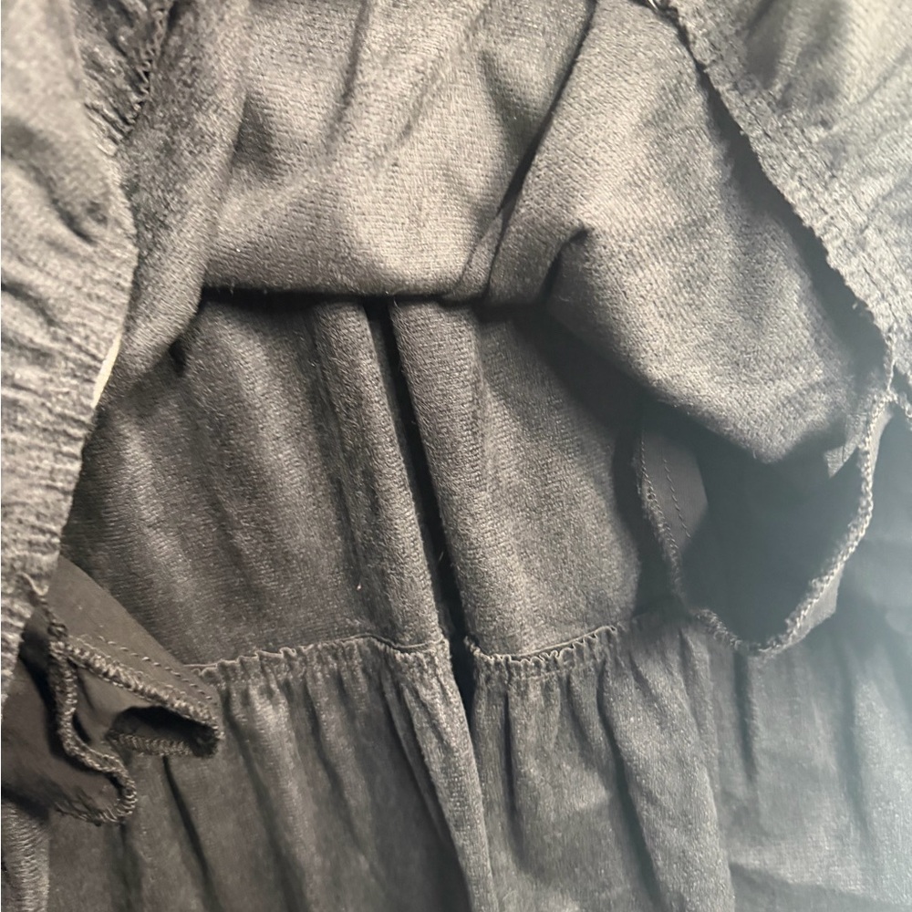 Anthropologie Black Faux Leather Mini Dress - Picture 6 of 11